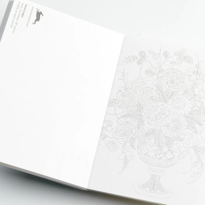 Floral Images Watercolor Postcard Book