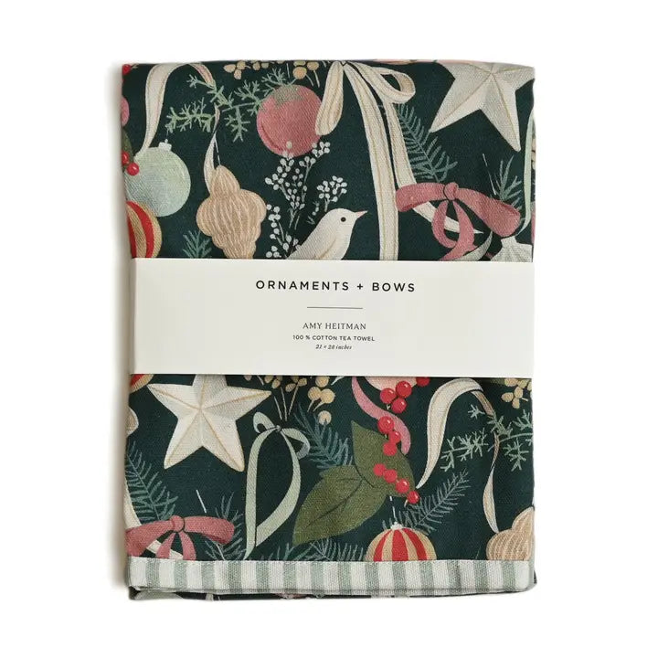 Ornaments and Bows Towel