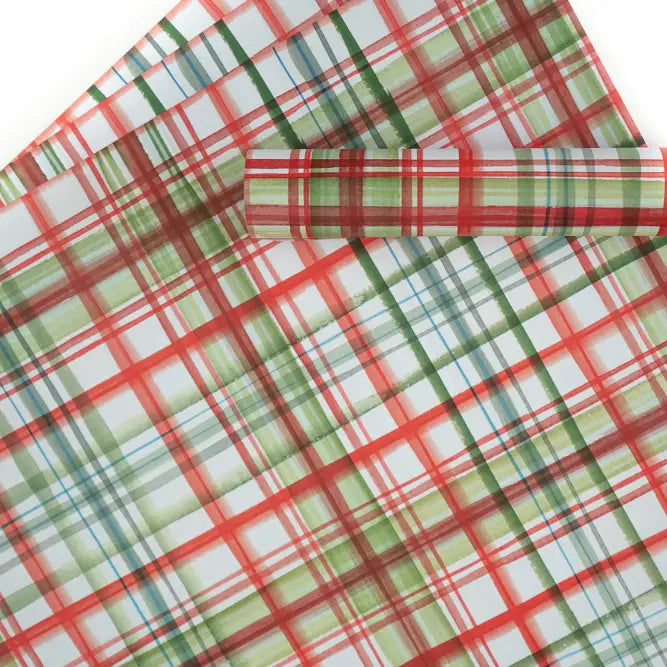 Holiday Plaid Gift Wrap (Roll)