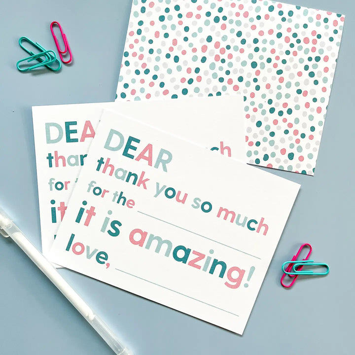 Kids Fill-in-The Blank Thank You Cards (Set of 12)