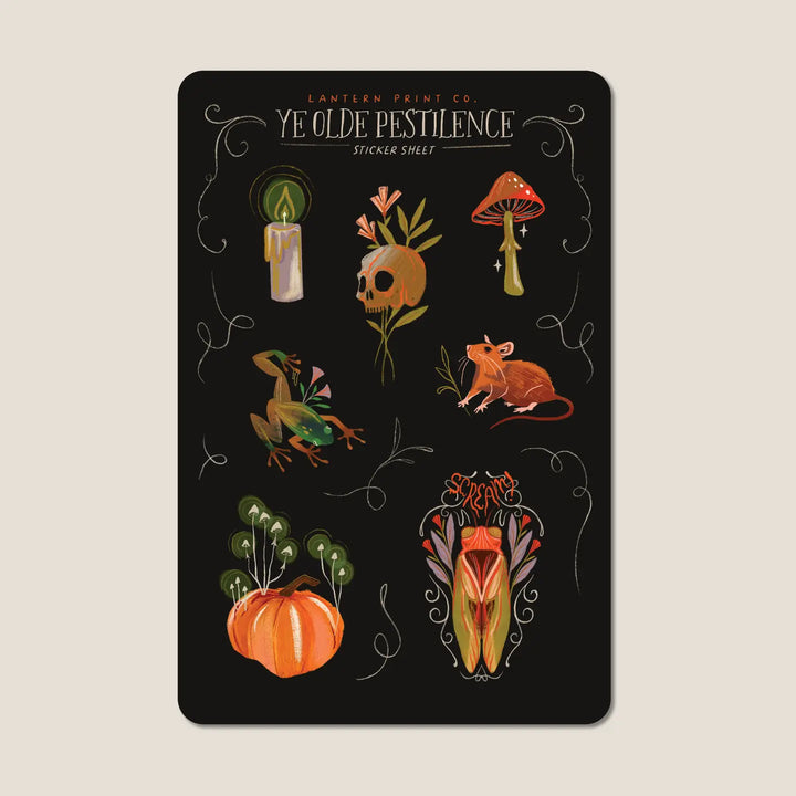 Vinyl Sticker Sheet: Ye Olde Pestilence