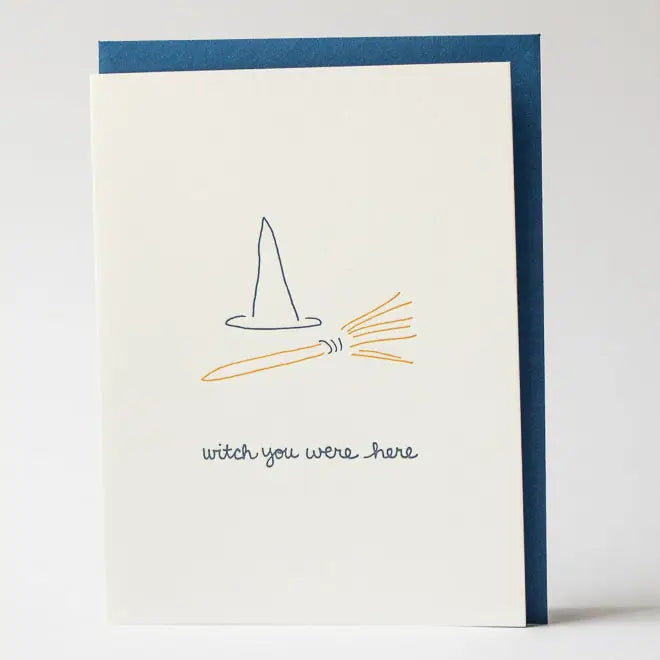 Witch You Were Here Card