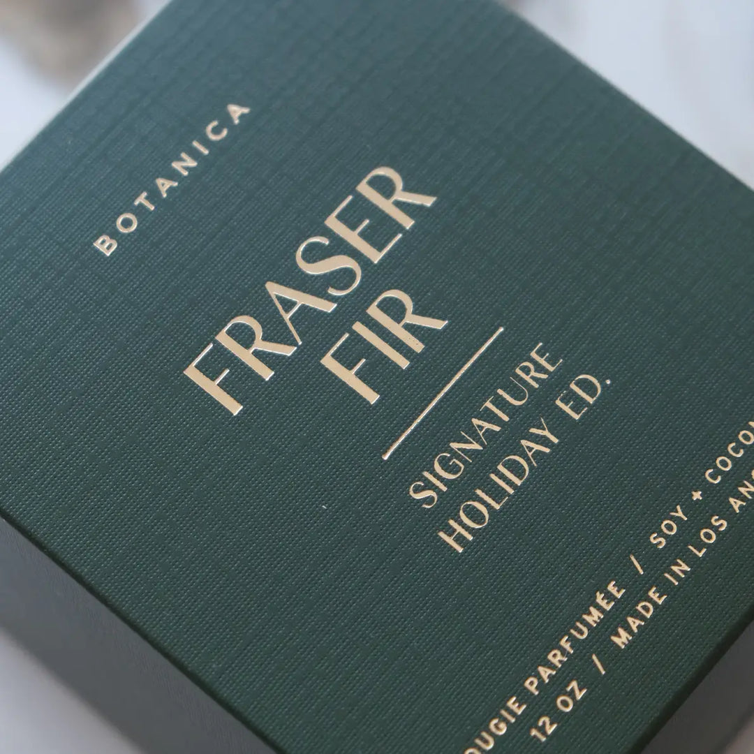 Botanica Holiday Candle: Fraser Fir, 12oz.