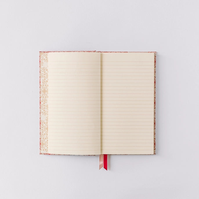 Pink Folk Pattern Pocket Journal