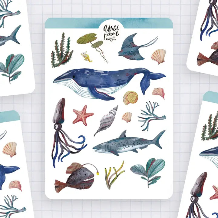 Sticker Sheet — Under the Sea