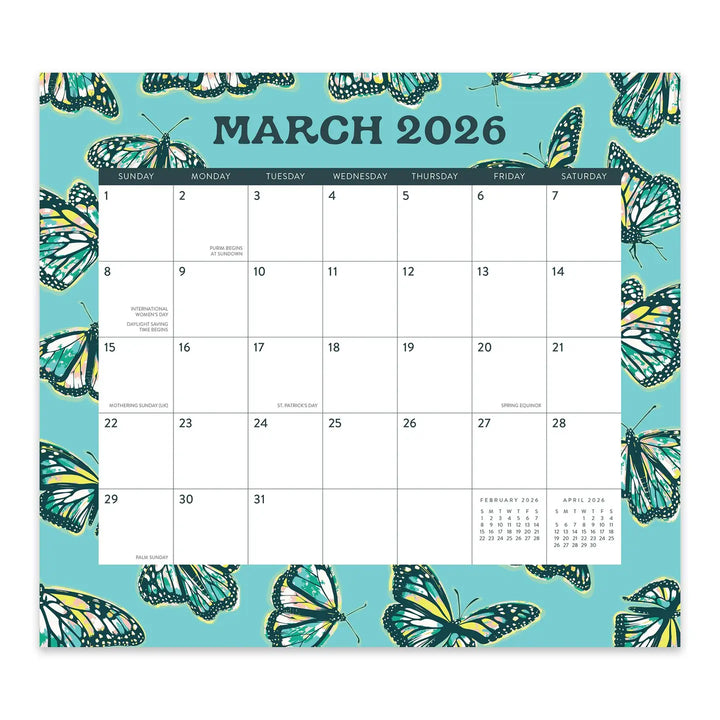 Catching Colors Magnetic Monthly Pad Calendar (Aug 2025 - Dec 2026)