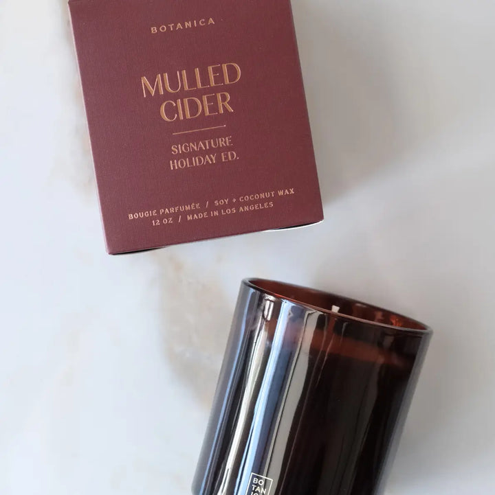 Botanica Holiday Candle: Mulled Cider, 12oz.