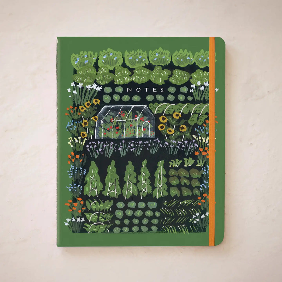 Garden Greenhouse Seedlings Sewn Trio Notebook Set
