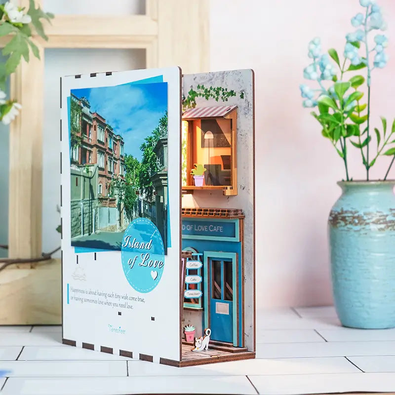 DIY Miniature House Book Nook Kit: Island of Love