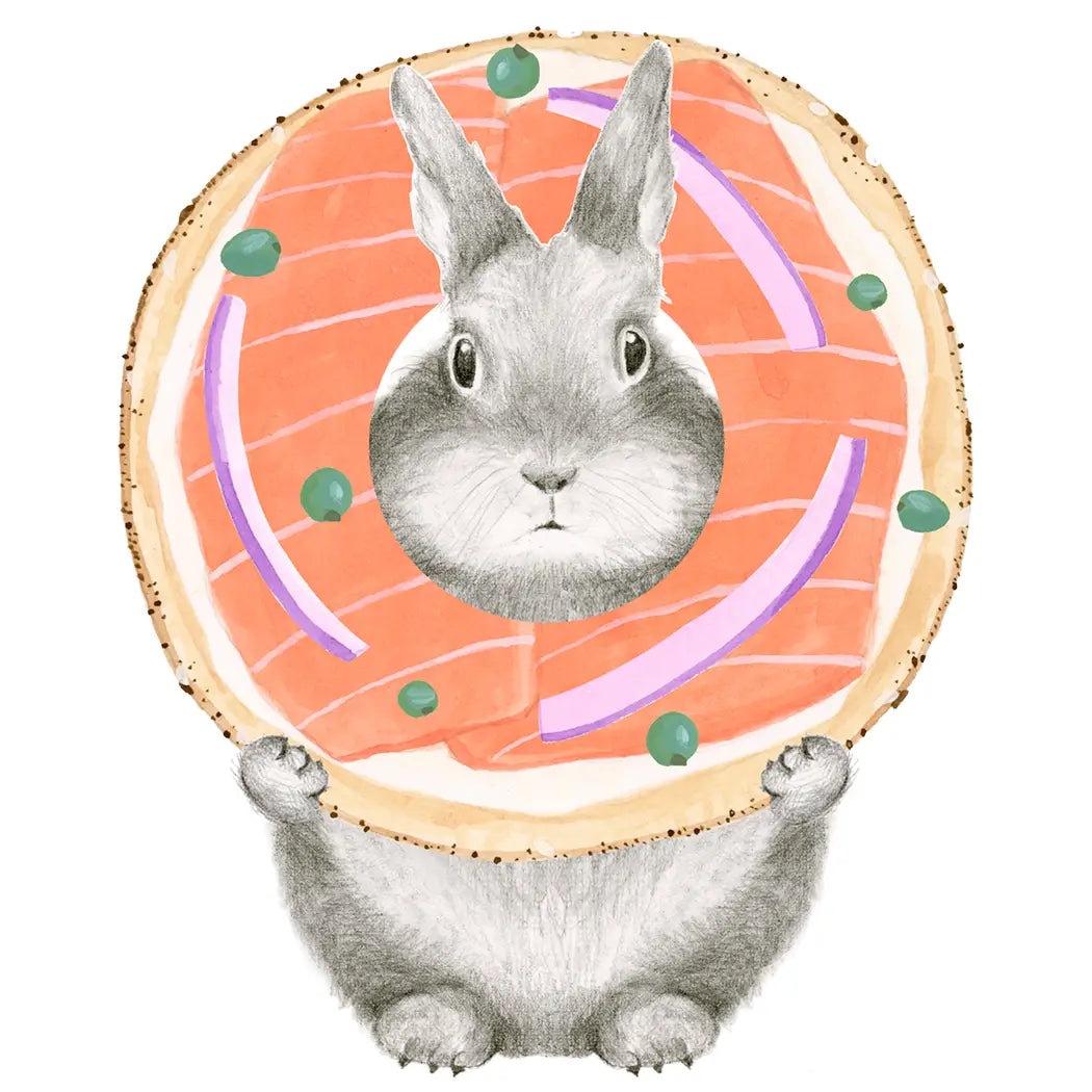 Thanks A Lox Bunny Card (Set of 6)