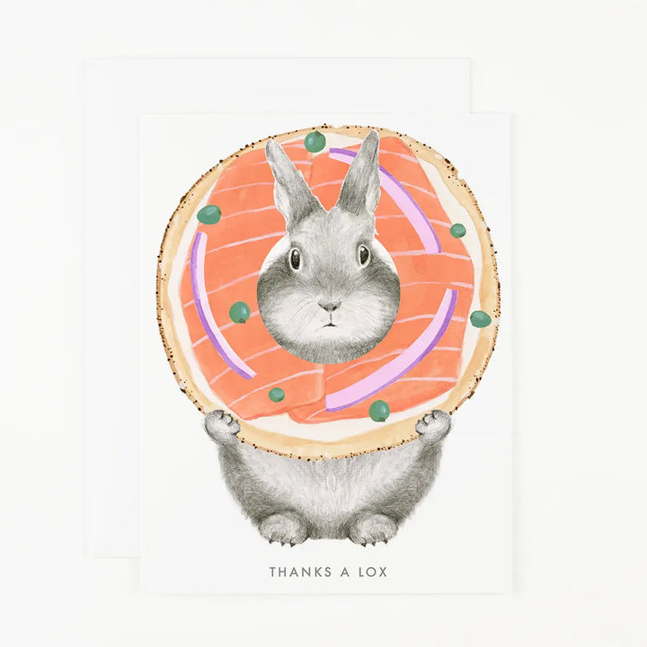 Thanks A Lox Bunny Card (Set of 6)