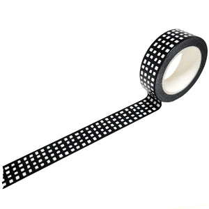 Black Gingham Washi Tape