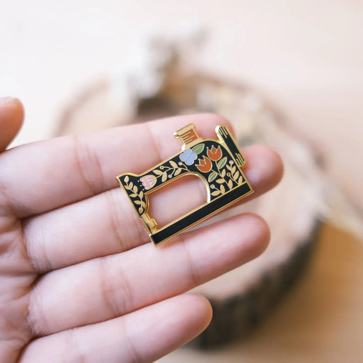 Sewing Machine Enamel Pin