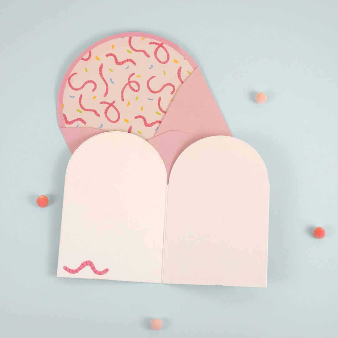 Bird & Worm Pop-Up Birthday Card