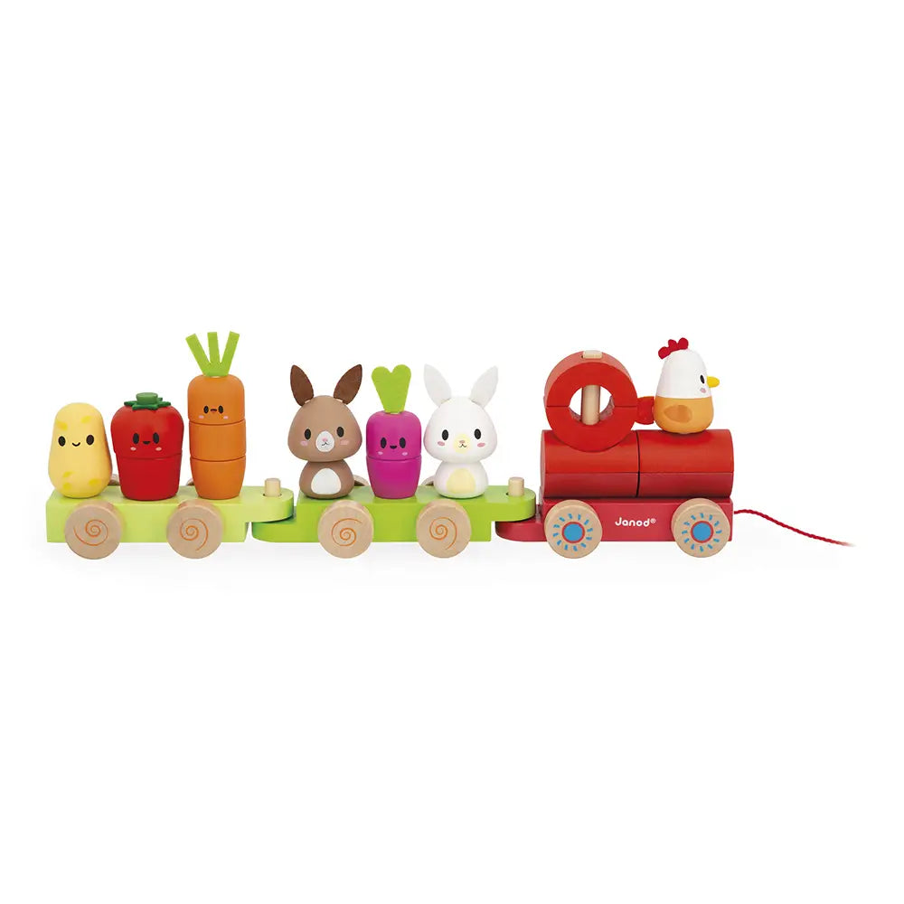 Pull Along Farm Stacker Train