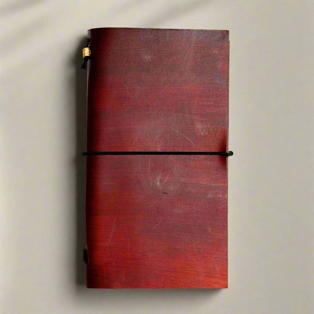 Debossed Refillable Leather Traveler's Notebooks