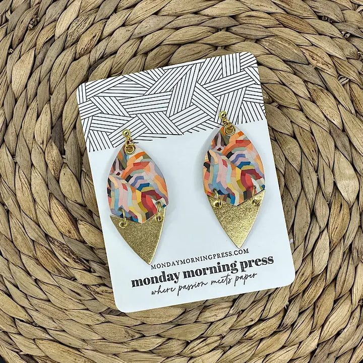 Jessica - Abstract Jungle Earrings