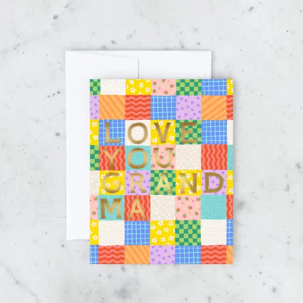 Grandma Patchwork Greeting Card