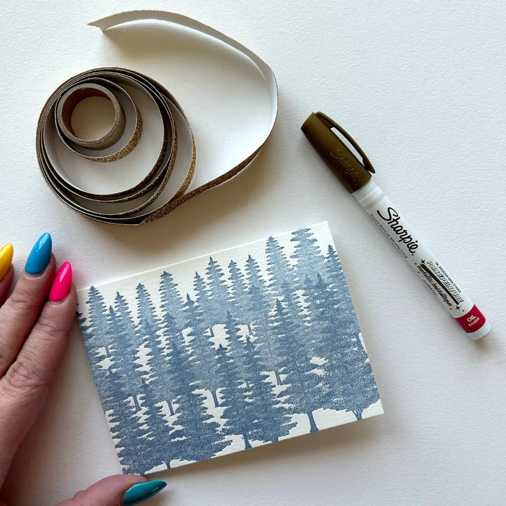 Evergreen Small Note Cards - Set of 6