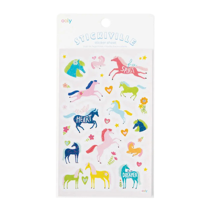 Stickiville Wild Horses Holographic Stickers