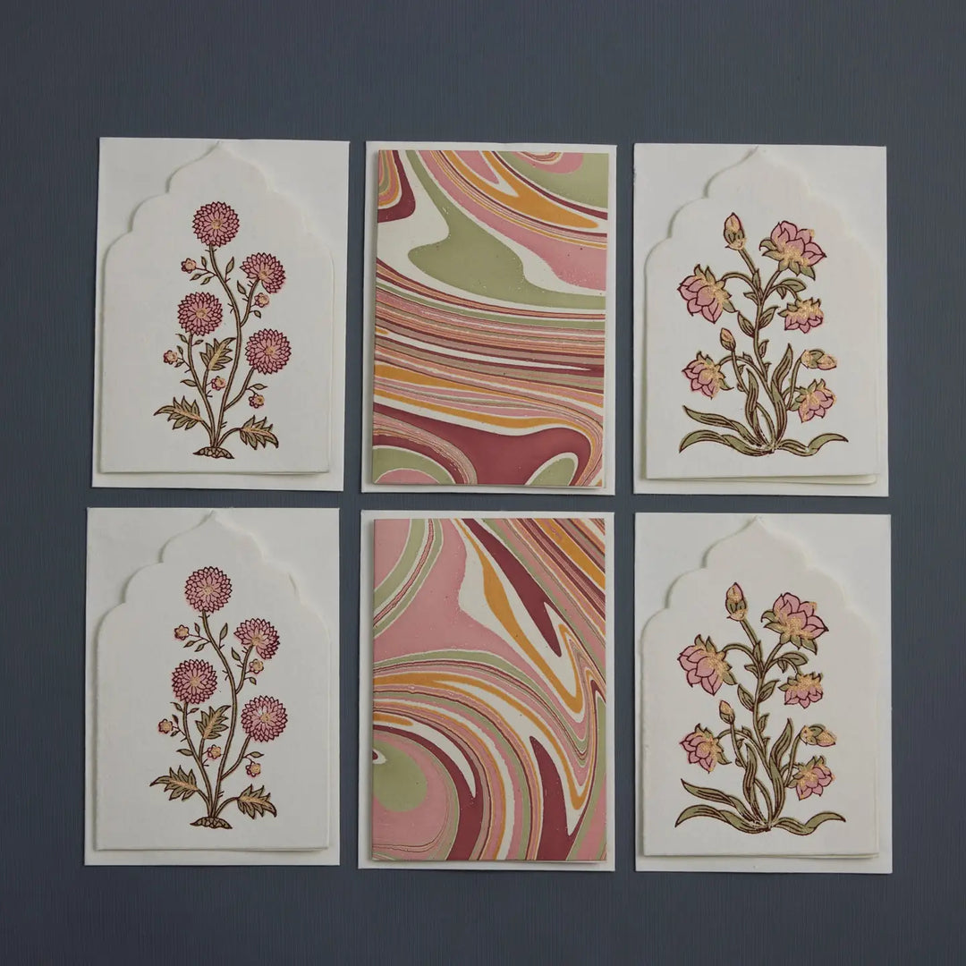 Boxed Artisan Notecard Set - Sandook Quartz