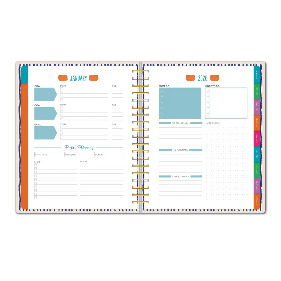 2026 Fresh & Colorful High Note® Deluxe Hardcover Planner (Aug 2025 - Dec 2026)