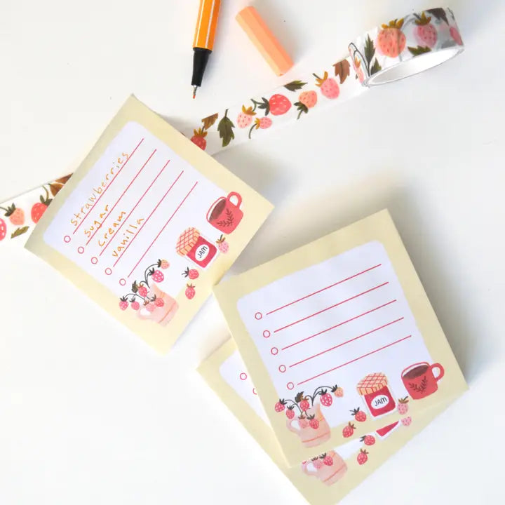 Sticky Note - Little List Strawberry