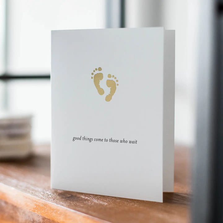 Baby Feet Baby Shower Greeting Card