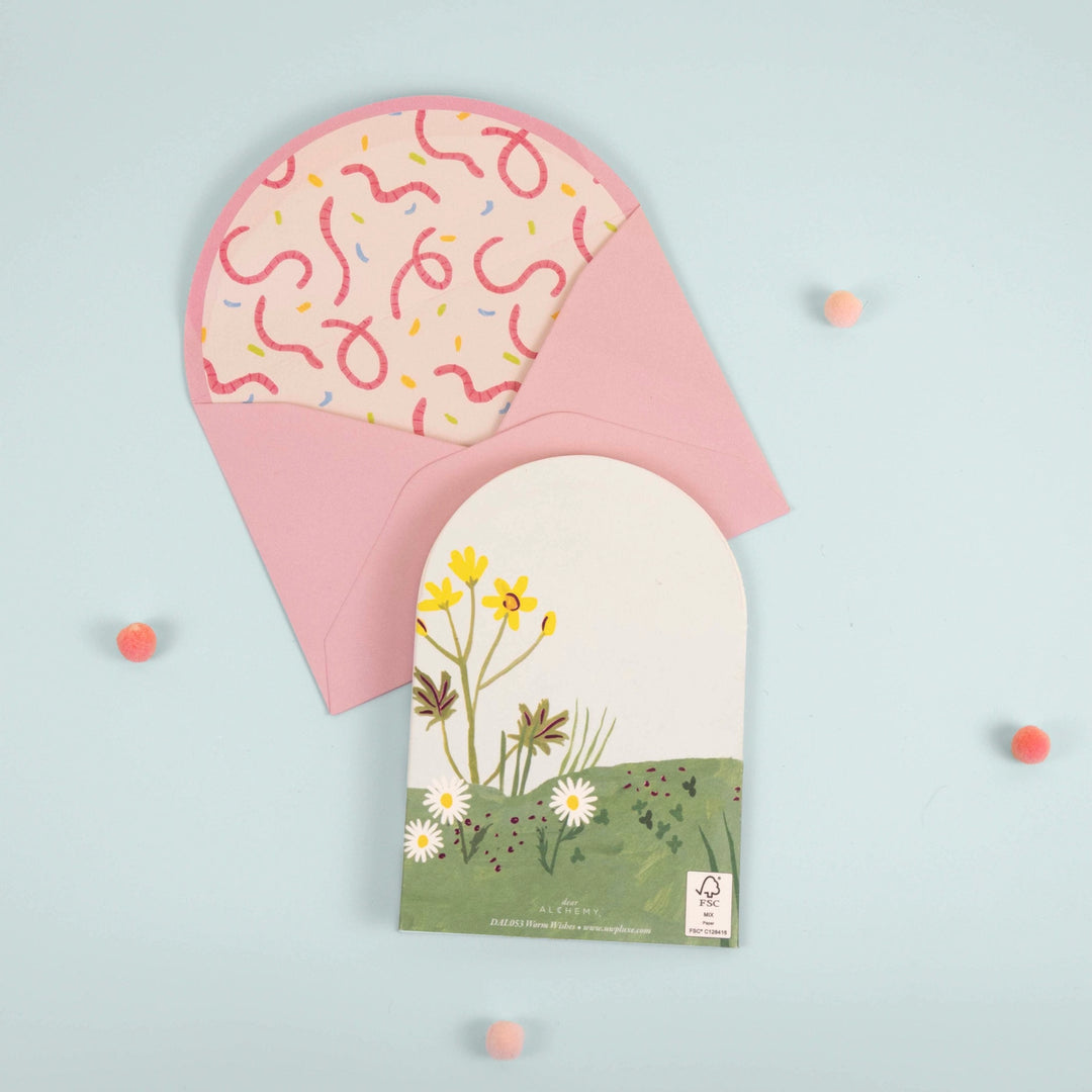 Bird & Worm Pop-Up Birthday Card