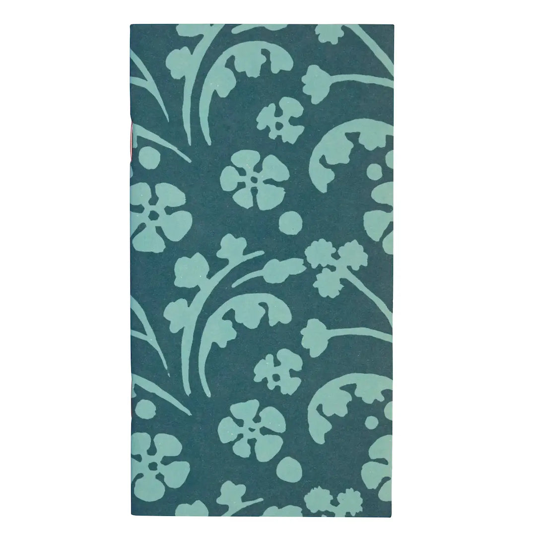Very Slim List Book Wild Flowers Blue