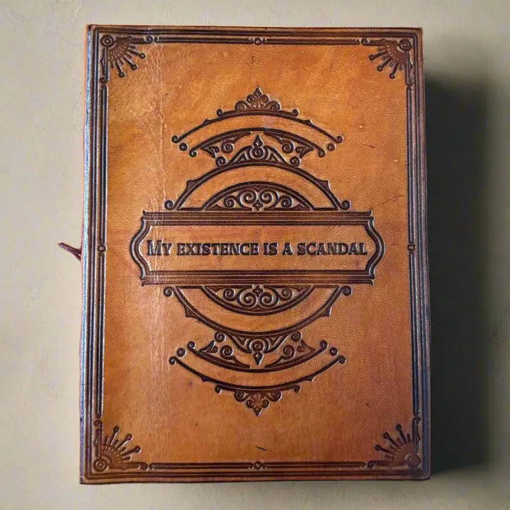 My Existence Is A Scandal Leather Journal (6" x 8")