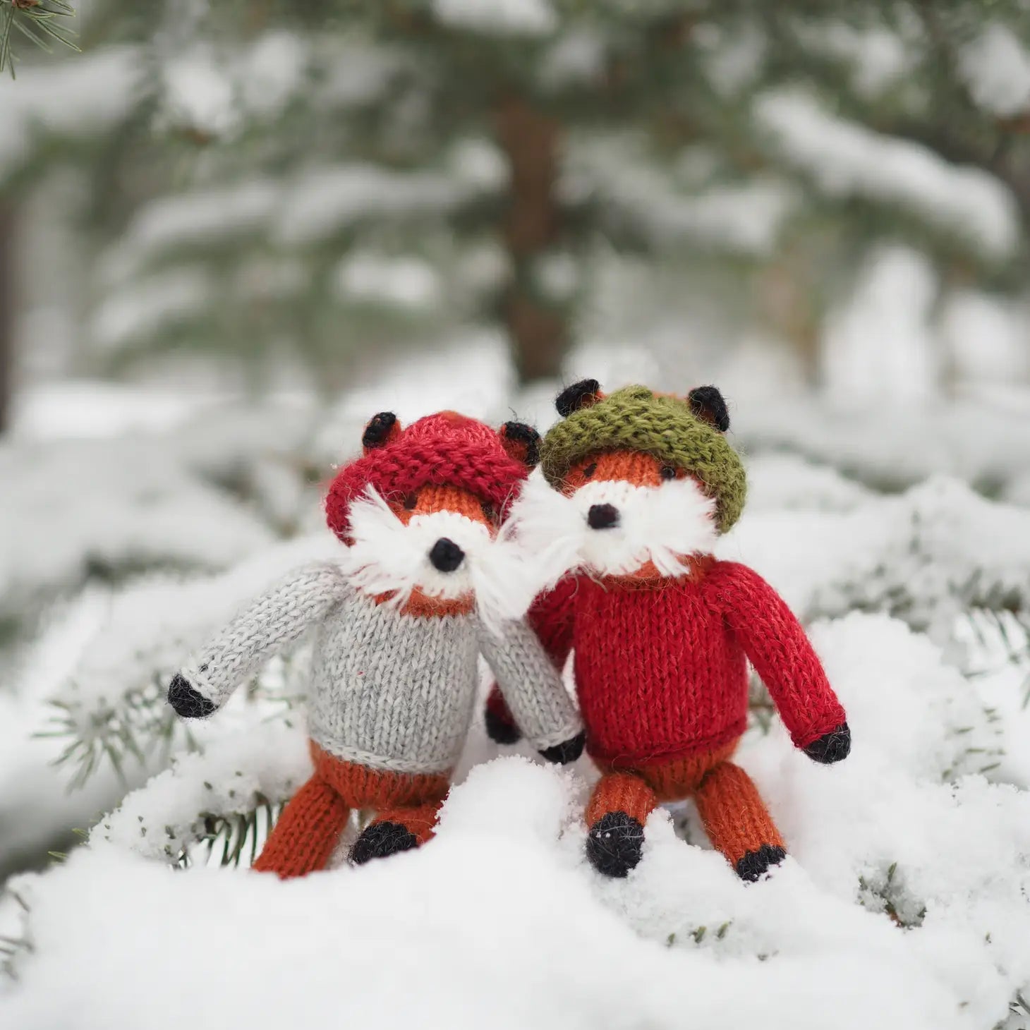 Fox in Sweater Ornament