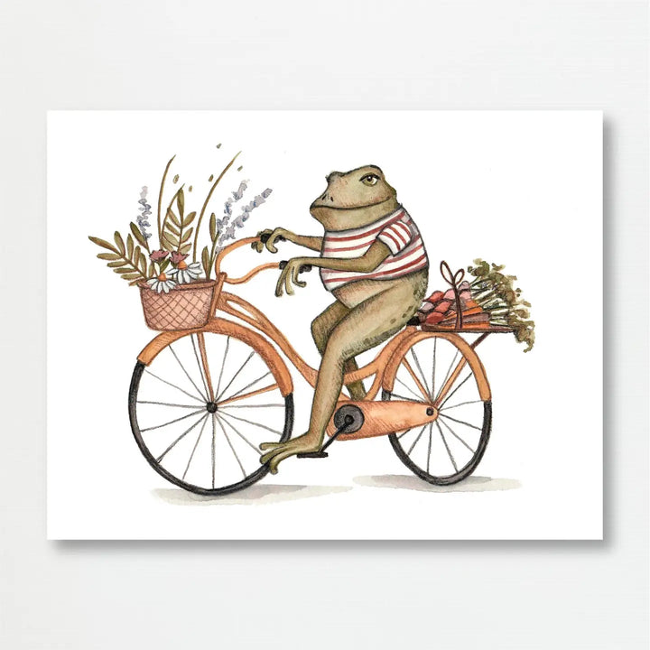Spring Frog Art Print