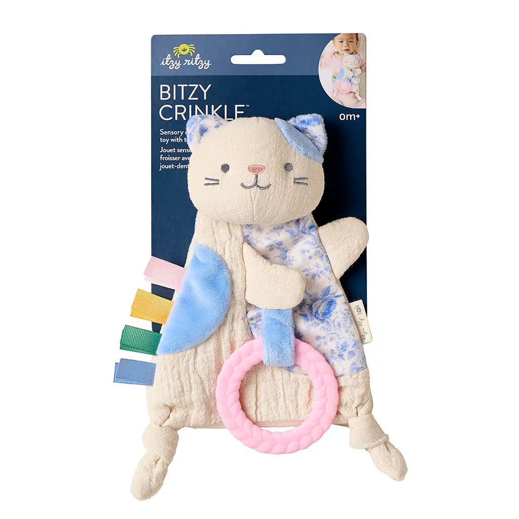 Bitzy Crinkle Sensory Toy and Teether