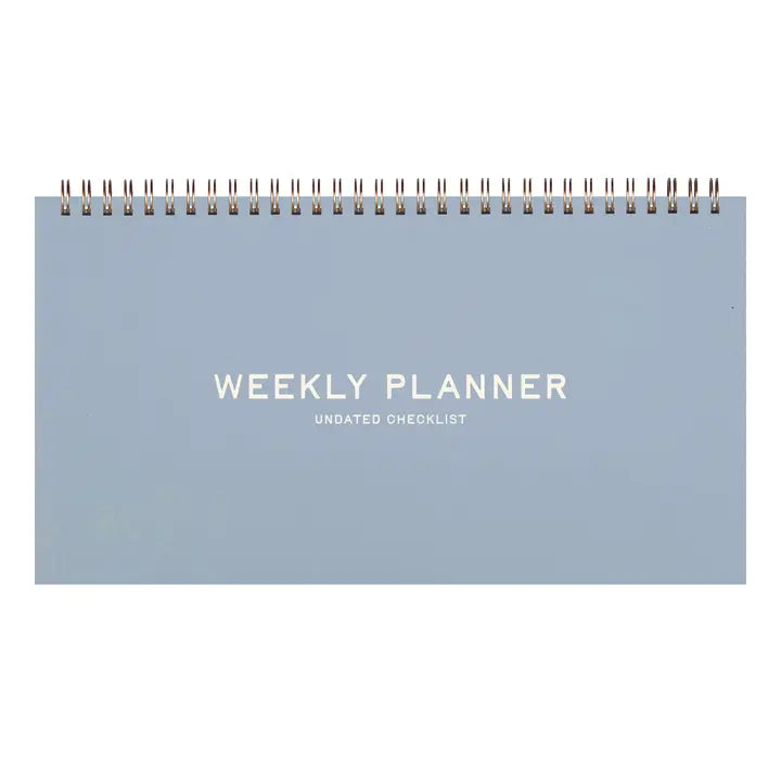 Standard Checklist Undated Weekly Planner -  Sky Blue