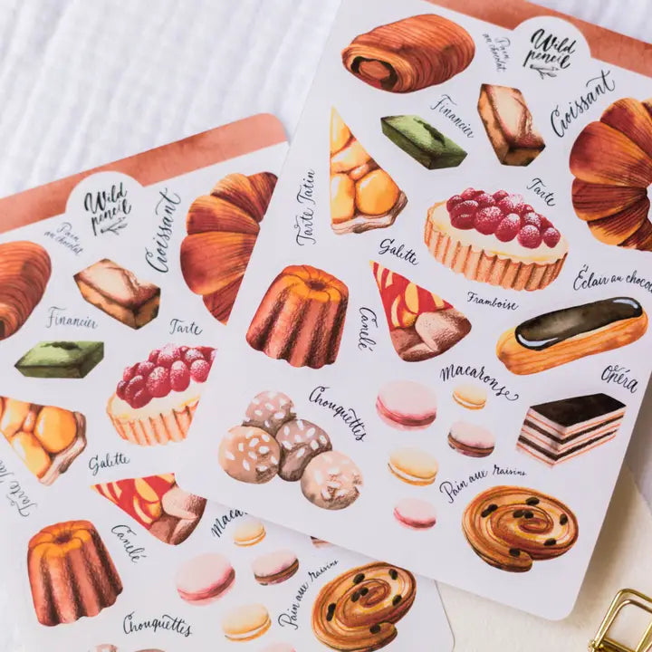 Sticker Sheet — French Bakery