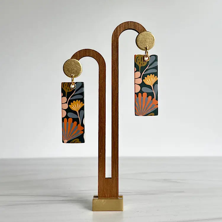 Izzy - Abstract Jungle Earrings