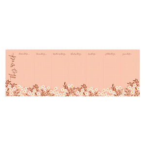 Tiny Floral Weekly Notepad