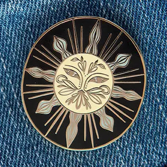 Mystic Sun Hard Enamel Pin
