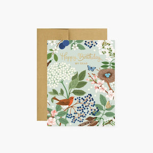 Flowering Trees Birthday Card