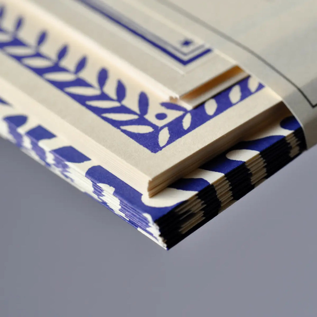 Set of Notecards and Envelopes Kelp French Ultramarine
