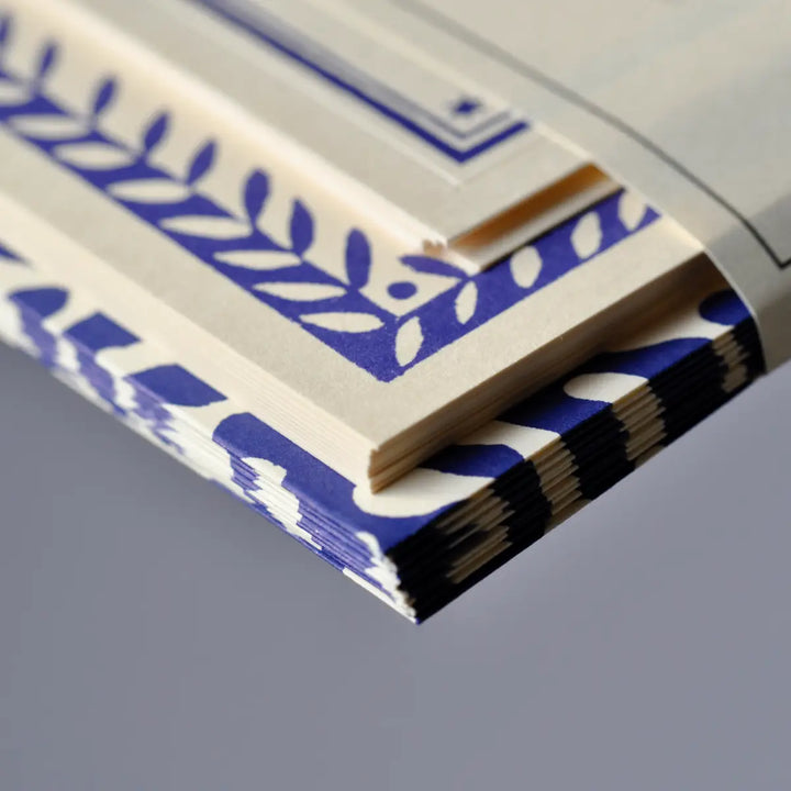 Set of Notecards and Envelopes Kelp French Ultramarine