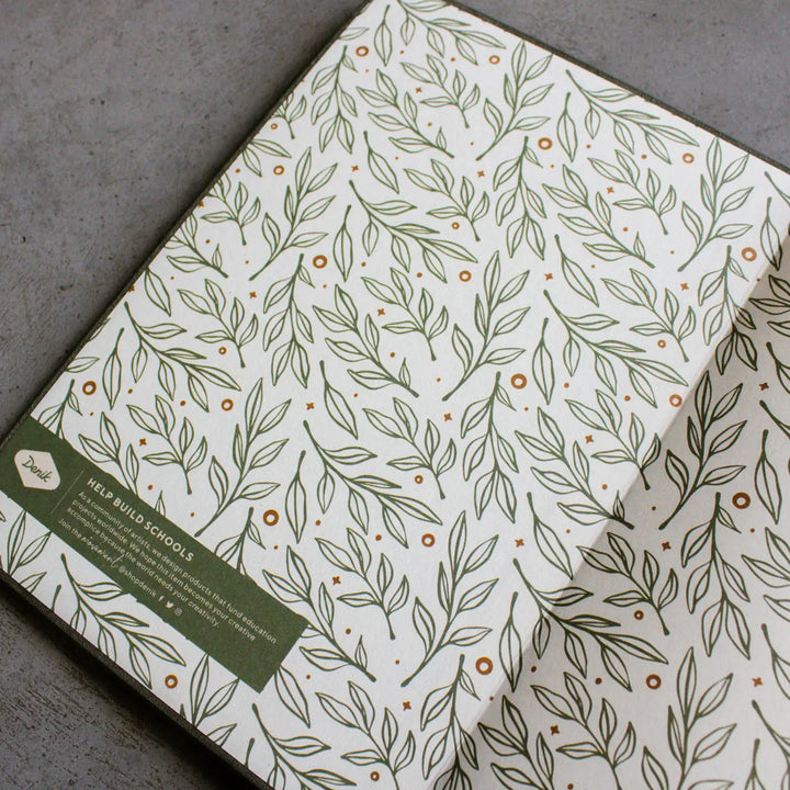 Deer Embroidered Journal