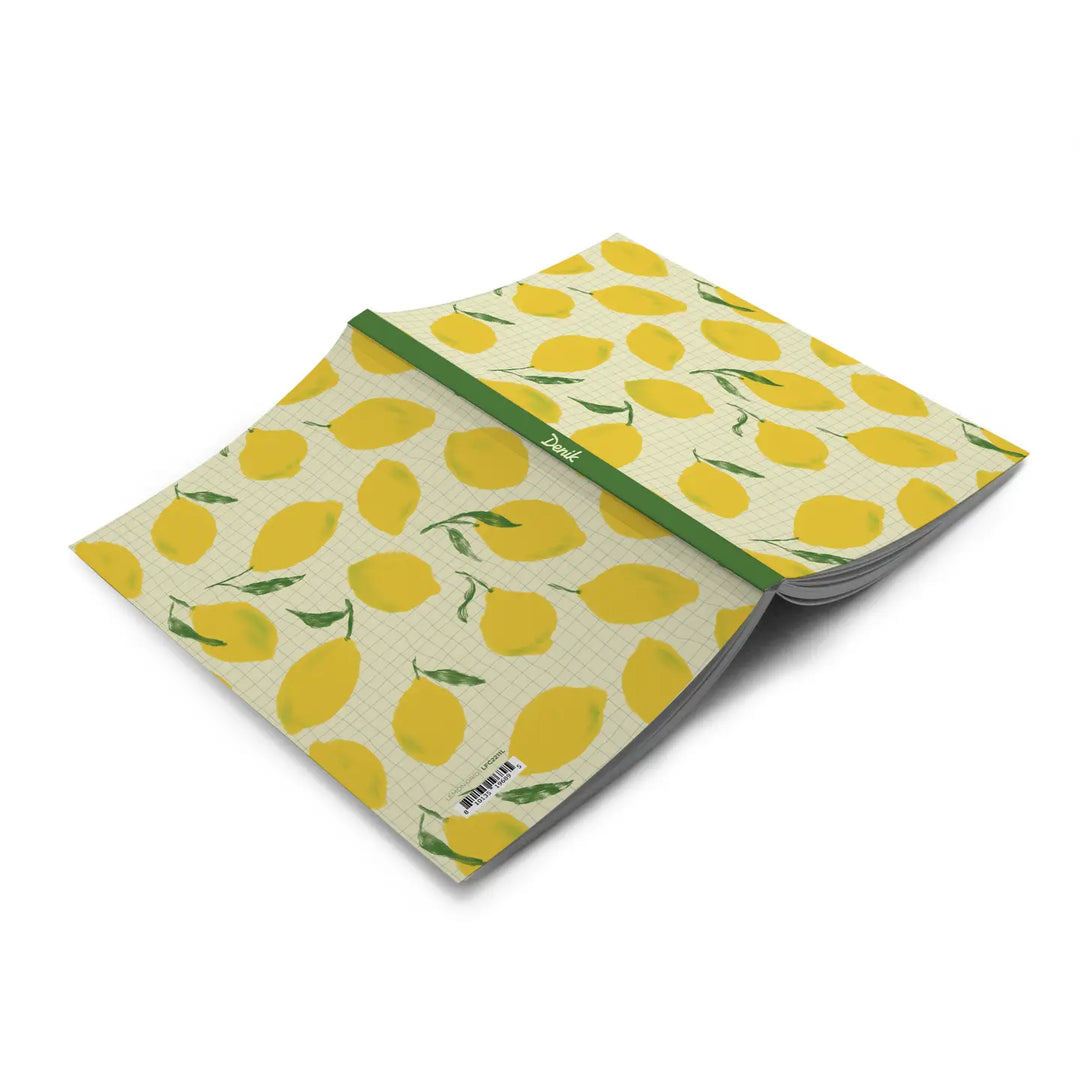 Lemon Grid Classic Layflat Notebook