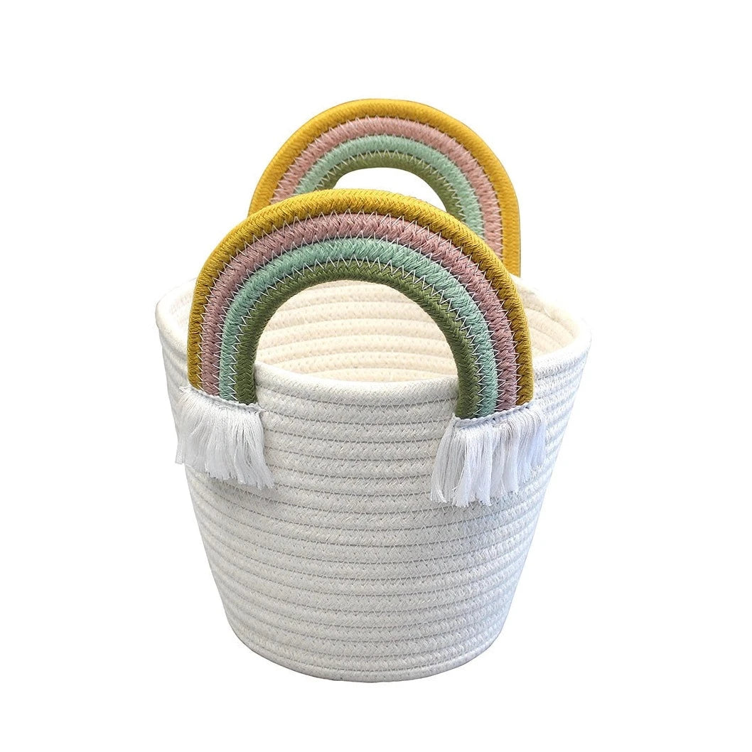 Rainbow Rope Basket