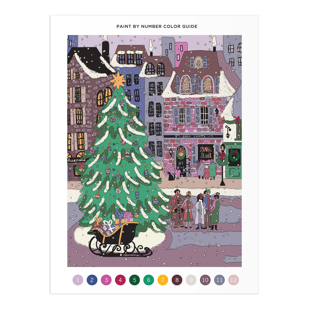 Paint By Number 9 x 12 Christmas Square