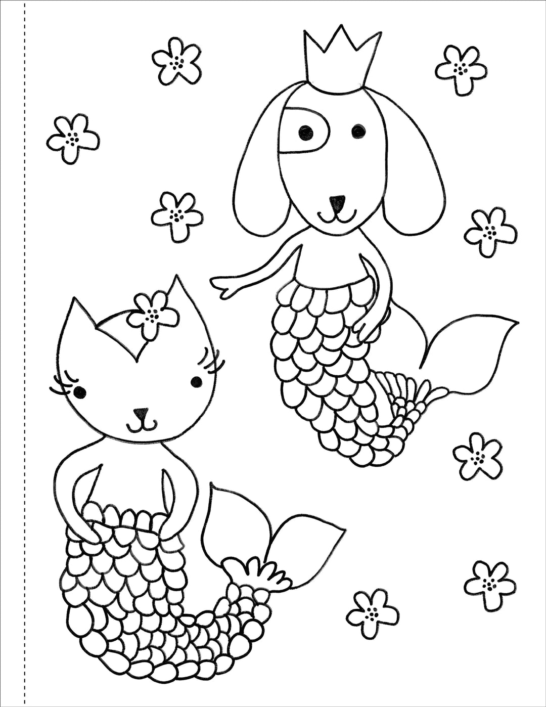 Mermaids Coloring Book