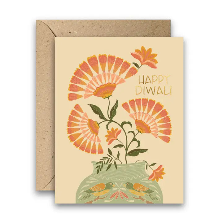 Diwali Bouquet Greeting Card