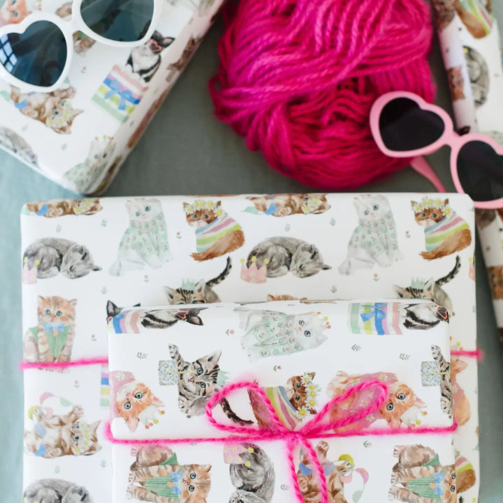 Birthday Cat Gift Wrap (Roll)