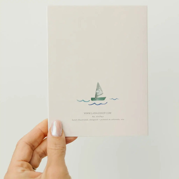 Sailboat Dad Father's Day Greeting Card